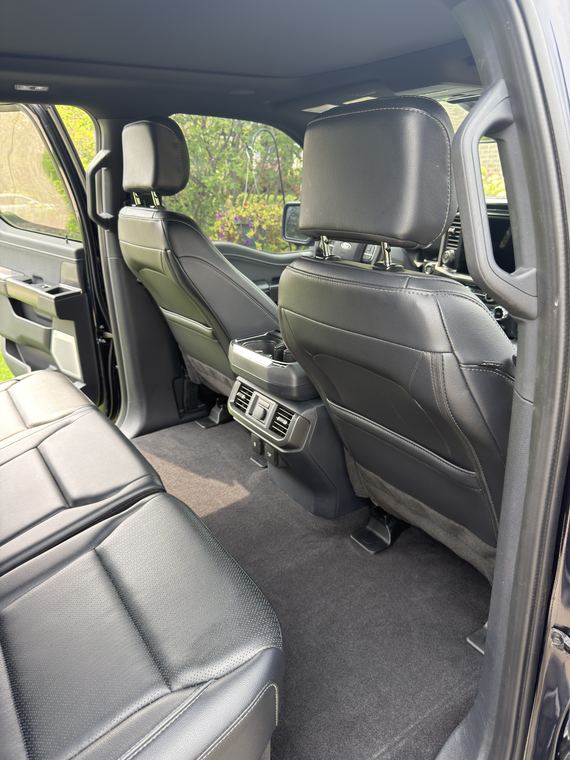 Ford F-150, rear seats after detailing by Aero Detailing, South Lyon MI