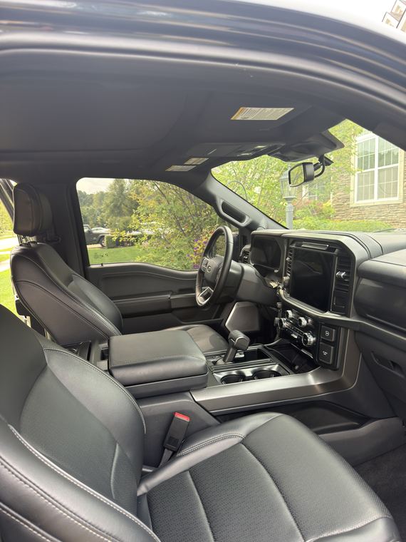 Ford F-150, front row after detailing by Aero Detailing, South Lyon MI