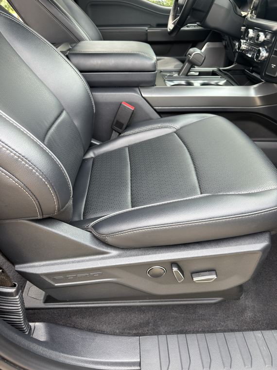 Ford F-150, front seats after detailing by Aero Detailing, South Lyon MI