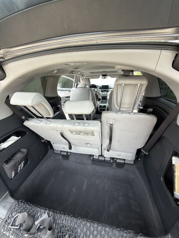 Honda Odyssey, third row after detailing by Aero Detailing, South Lyon MI