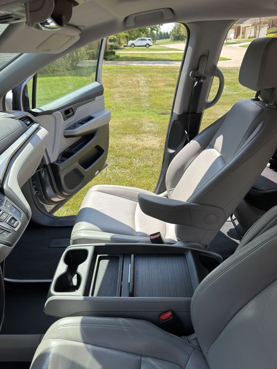 Honda Odyssey, middle row after detailing by Aero Detailing, South Lyon MI
