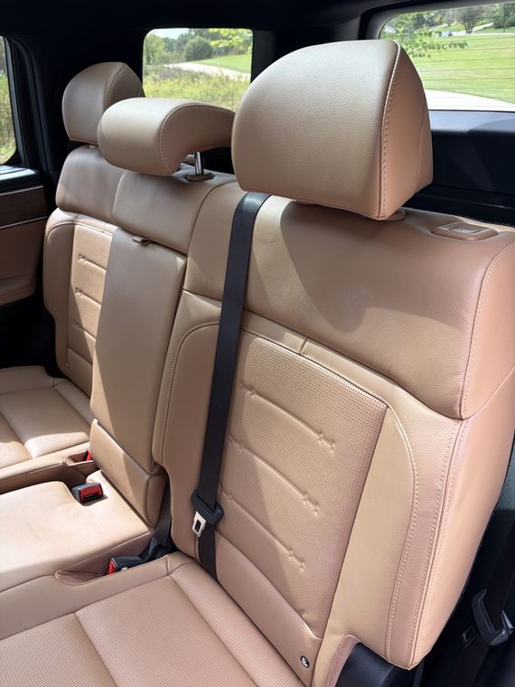 Large SUV, rear cabin after detailing by Aero Detailing, South Lyon MI